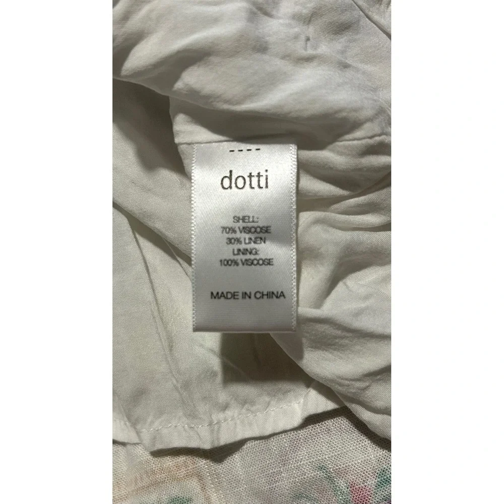 Dotti La Dolce Vita Citrus Fruit Print Linen Blend‎ Sundress cottagecore 4 boho